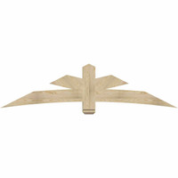 84"W x 21"H x 06"D x 6"F, 06/12 Pitch, Alberta Rough Sawn Timber Gable Bracket, Douglas Fir
