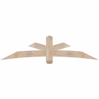 84"W x 21"H x 5 1/2"D x 5 1/2"F, 06/12 Pitch, Alberta Smooth Timber Gable Bracket, Douglas Fir