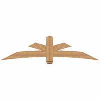 84"W x 21"H x 5 1/2"D x 5 1/2"F, 06/12 Pitch, Alberta Smooth Timber Gable Bracket, Western Red Cedar