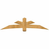 84"W x 21"H x 06"D x 6"F, 06/12 Pitch, Alberta Rough Sawn Timber Gable Bracket, Western Red Cedar