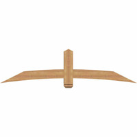 84"W x 21"H x 5 1/2"D x 5 1/2"F, 06/12 Pitch, Bellingham Smooth Timber Gable Bracket, Western Red Cedar