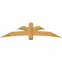 84"W x 21"H x 06"D x 6"F, 06/12 Pitch, Davenport Rough Sawn Timber Gable Bracket, Western Red Cedar