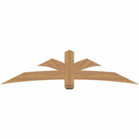 84"W x 21"H x 5 1/2"D x 5 1/2"F, 06/12 Pitch, Davenport Smooth Timber Gable Bracket, Western Red Cedar