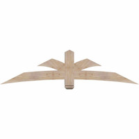 84"W x 21"H x 5 1/2"D x 5 1/2"F, 06/12 Pitch, Davenport Smooth Timber Gable Bracket, Douglas Fir