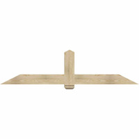 84"W x 21"H x 06"D x 6"F, 06/12 Pitch, Eugene Rough Sawn Timber Gable Bracket, Douglas Fir