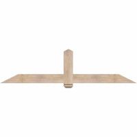 84"W x 21"H x 5 1/2"D x 5 1/2"F, 06/12 Pitch, Eugene Smooth Timber Gable Bracket, Douglas Fir