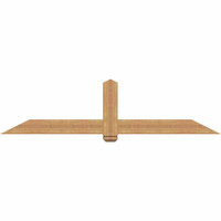 84"W x 21"H x 5 1/2"D x 5 1/2"F, 06/12 Pitch, Eugene Smooth Timber Gable Bracket, Western Red Cedar