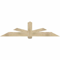84"W x 21"H x 06"D x 6"F, 06/12 Pitch, Kennewick Rough Sawn Timber Gable Bracket, Douglas Fir