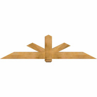 84"W x 21"H x 06"D x 6"F, 06/12 Pitch, Kennewick Rough Sawn Timber Gable Bracket, Western Red Cedar