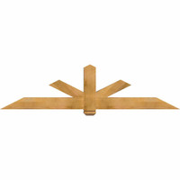 84"W x 21"H x 5 1/2"D x 5 1/2"F, 06/12 Pitch, Kennewick Smooth Timber Gable Bracket, Western Red Cedar