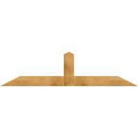84"W x 21"H x 06"D x 6"F, 06/12 Pitch, Portland Rough Sawn Timber Gable Bracket, Western Red Cedar
