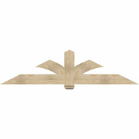84"W x 21"H x 06"D x 6"F, 06/12 Pitch, Redmond Rough Sawn Timber Gable Bracket, Douglas Fir