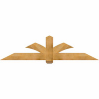 84"W x 21"H x 06"D x 6"F, 06/12 Pitch, Redmond Rough Sawn Timber Gable Bracket, Western Red Cedar