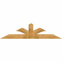 84"W x 21"H x 06"D x 6"F, 06/12 Pitch, Richland Rough Sawn Timber Gable Bracket, Western Red Cedar