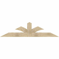 84"W x 21"H x 06"D x 6"F, 06/12 Pitch, Richland Rough Sawn Timber Gable Bracket, Douglas Fir