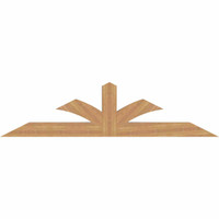 84"W x 21"H x 5 1/2"D x 5 1/2"F, 06/12 Pitch, Richland Smooth Timber Gable Bracket, Western Red Cedar