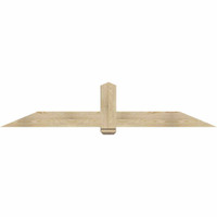 84"W x 17"H x 06"D x 6"F, 05/12 Pitch, Eugene Rough Sawn Timber Gable Bracket, Douglas Fir