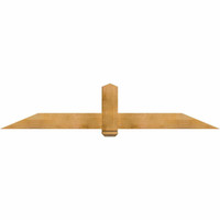 84"W x 17"H x 06"D x 6"F, 05/12 Pitch, Eugene Rough Sawn Timber Gable Bracket, Western Red Cedar
