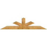 84"W x 21"H x 06"D x 6"F, 06/12 Pitch, Saratoga Rough Sawn Timber Gable Bracket, Western Red Cedar