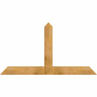 72"W x 39"H x 04"D x 6"F, 13/12 Pitch, Portland Rough Sawn Timber Gable Bracket, Western Red Cedar