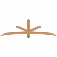 84"W x 24"H x 3 1/2"D x 3 1/2"F, 07/12 Pitch, Alberta Smooth Timber Gable Bracket, Western Red Cedar