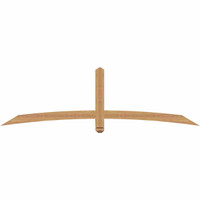 84"W x 24"H x 3 1/2"D x 3 1/2"F, 07/12 Pitch, Bellingham Smooth Timber Gable Bracket, Western Red Cedar
