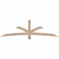 84"W x 24"H x 3 1/2"D x 3 1/2"F, 07/12 Pitch, Davenport Smooth Timber Gable Bracket, Douglas Fir