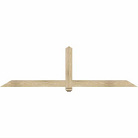84"W x 24"H x 04"D x 4"F, 07/12 Pitch, Eugene Rough Sawn Timber Gable Bracket, Douglas Fir