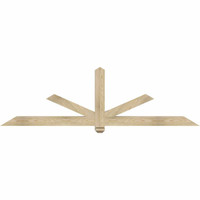 84"W x 24"H x 04"D x 4"F, 07/12 Pitch, Kennewick Rough Sawn Timber Gable Bracket, Douglas Fir