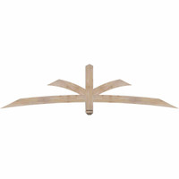 84"W x 21"H x 3 1/2"D x 3 1/2"F, 06/12 Pitch, Davenport Smooth Timber Gable Bracket, Douglas Fir