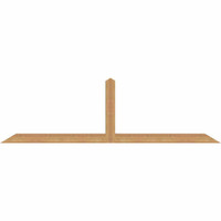 84"W x 24"H x 3 1/2"D x 3 1/2"F, 07/12 Pitch, Portland Smooth Timber Gable Bracket, Western Red Cedar