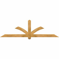 84"W x 24"H x 04"D x 4"F, 07/12 Pitch, Redmond Rough Sawn Timber Gable Bracket, Western Red Cedar