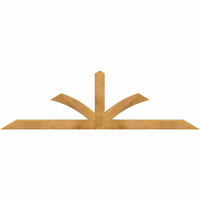 84"W x 24"H x 04"D x 4"F, 07/12 Pitch, Richland Rough Sawn Timber Gable Bracket, Western Red Cedar