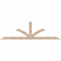 84"W x 24"H x 3 1/2"D x 3 1/2"F, 07/12 Pitch, Richland Smooth Timber Gable Bracket, Douglas Fir