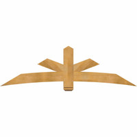 84"W x 24"H x 04"D x 6"F, 07/12 Pitch, Alberta Rough Sawn Timber Gable Bracket, Western Red Cedar