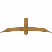 84"W x 24"H x 04"D x 6"F, 07/12 Pitch, Bellingham Rough Sawn Timber Gable Bracket, Western Red Cedar