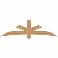 84"W x 24"H x 3 1/2"D x 5 1/2"F, 07/12 Pitch, Alberta Smooth Timber Gable Bracket, Western Red Cedar
