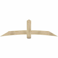 84"W x 24"H x 04"D x 6"F, 07/12 Pitch, Bellingham Rough Sawn Timber Gable Bracket, Douglas Fir