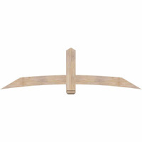 84"W x 24"H x 3 1/2"D x 5 1/2"F, 07/12 Pitch, Bellingham Smooth Timber Gable Bracket, Douglas Fir