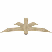 84"W x 24"H x 04"D x 6"F, 07/12 Pitch, Davenport Rough Sawn Timber Gable Bracket, Douglas Fir