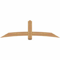 84"W x 24"H x 3 1/2"D x 5 1/2"F, 07/12 Pitch, Bellingham Smooth Timber Gable Bracket, Western Red Cedar