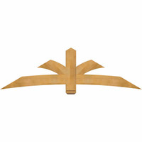 84"W x 24"H x 04"D x 6"F, 07/12 Pitch, Davenport Rough Sawn Timber Gable Bracket, Western Red Cedar