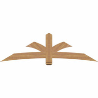 84"W x 24"H x 3 1/2"D x 5 1/2"F, 07/12 Pitch, Davenport Smooth Timber Gable Bracket, Western Red Cedar