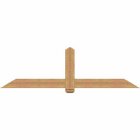 84"W x 24"H x 3 1/2"D x 5 1/2"F, 07/12 Pitch, Eugene Smooth Timber Gable Bracket, Western Red Cedar