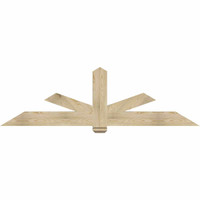 84"W x 24"H x 04"D x 6"F, 07/12 Pitch, Kennewick Rough Sawn Timber Gable Bracket, Douglas Fir