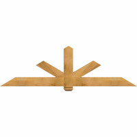 84"W x 24"H x 3 1/2"D x 5 1/2"F, 07/12 Pitch, Kennewick Smooth Timber Gable Bracket, Western Red Cedar