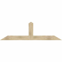 84"W x 24"H x 04"D x 6"F, 07/12 Pitch, Portland Rough Sawn Timber Gable Bracket, Douglas Fir