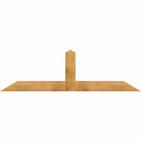 84"W x 24"H x 04"D x 6"F, 07/12 Pitch, Portland Rough Sawn Timber Gable Bracket, Western Red Cedar