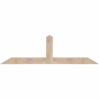 84"W x 24"H x 3 1/2"D x 5 1/2"F, 07/12 Pitch, Portland Smooth Timber Gable Bracket, Douglas Fir