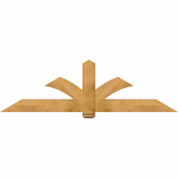 84"W x 24"H x 04"D x 6"F, 07/12 Pitch, Redmond Rough Sawn Timber Gable Bracket, Western Red Cedar
